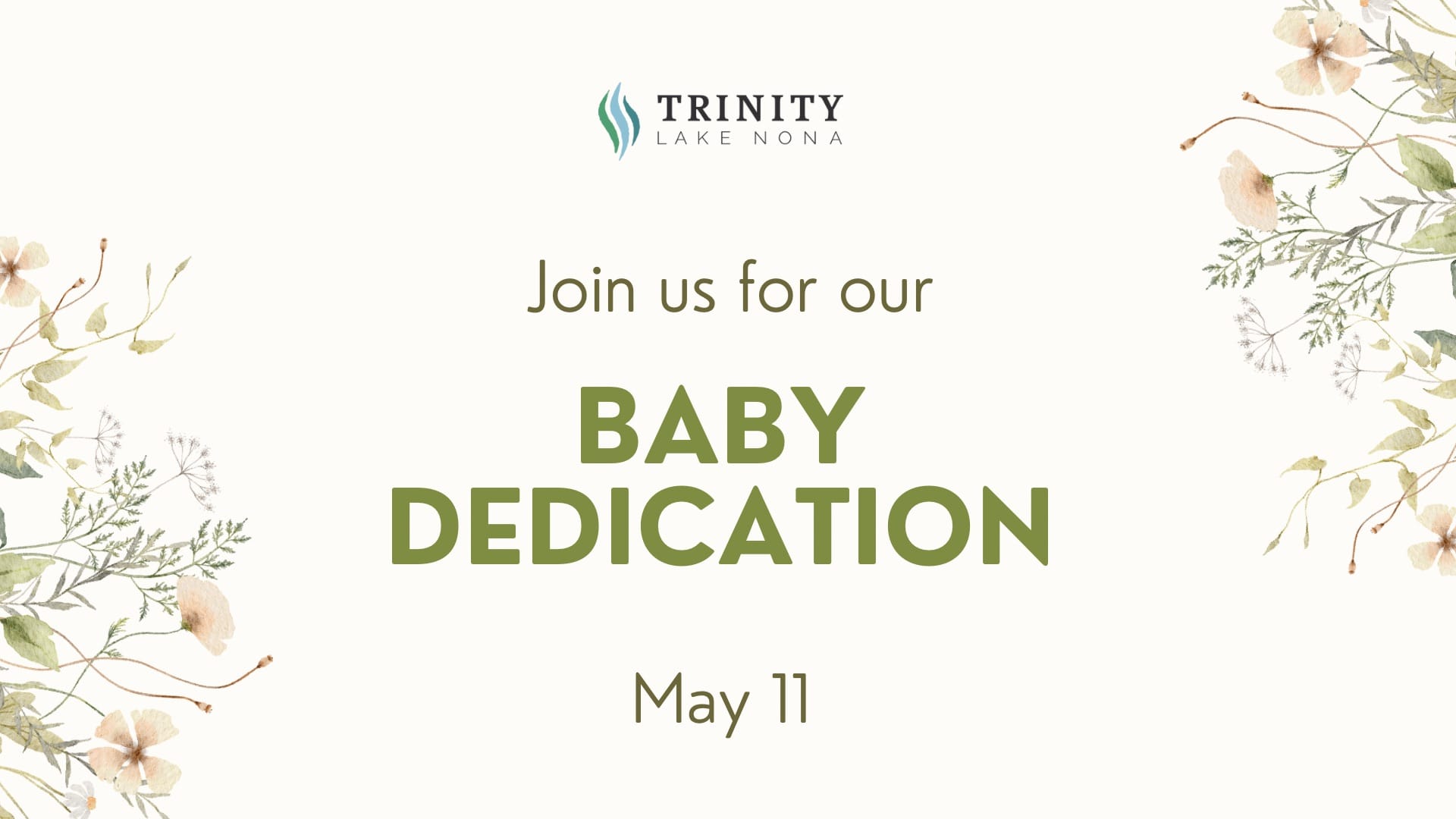 Baby Dedication Graphic Baby Dedication Graphic